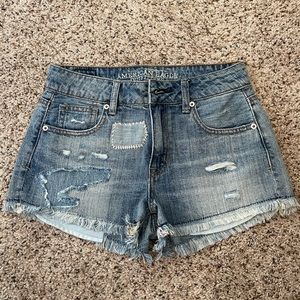 Short denim, high waist